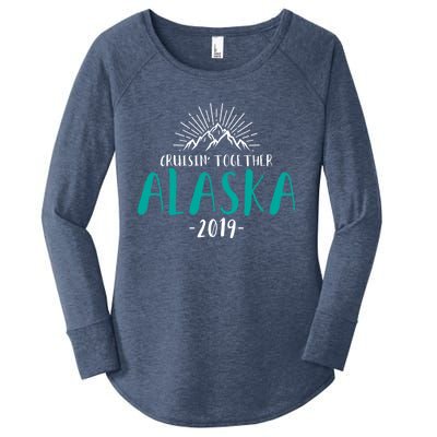 Alaska Cruise 2019 Gift Cruisin Together Ship Vacation Travel Gift Women's Perfect Tri Tunic Long Sleeve Shirt