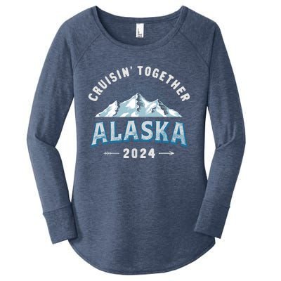 Alaska Cruises 2024 Outfits For Wo Cruisin Together Women's Perfect Tri Tunic Long Sleeve Shirt