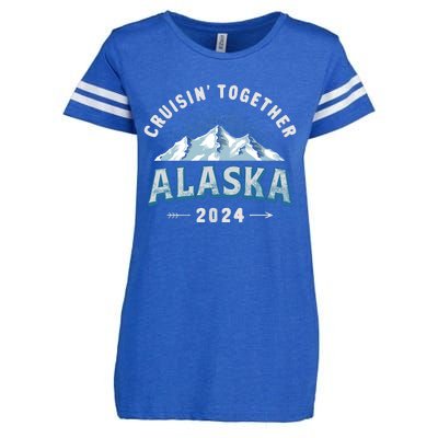 Alaska Cruises 2024 Outfits For Wo Cruisin Together Enza Ladies Jersey Football T-Shirt