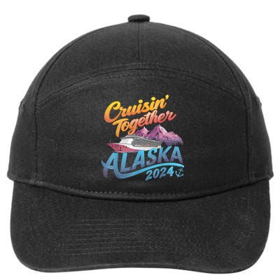 Alaska Cruise 2024 Family Cruise 2024 Cruisin Together 7-Panel Snapback Hat