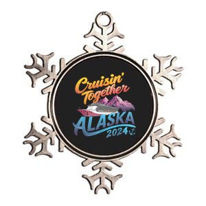 Alaska Cruise 2024 Family Cruise 2024 Cruisin Together Metallic Star Ornament