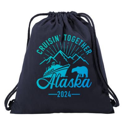 Alaska Cruise 2024 Matching Family And Friends Group Cute Gift Drawstring Bag