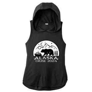 Alaska Cruise 2024 Matching Squad Summer Spring Vacation Gift Ladies PosiCharge Tri-Blend Wicking Draft Hoodie Tank