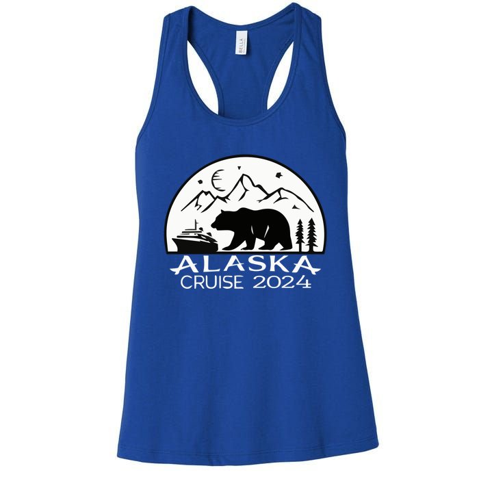 Alaska Cruise 2024 Matching Squad Summer Spring Vacation Gift Women's Racerback Tank