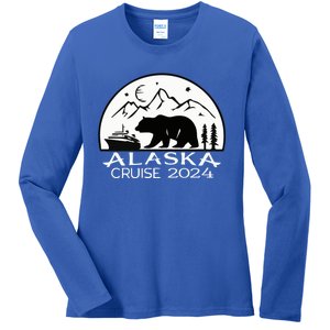 Alaska Cruise 2024 Matching Squad Summer Spring Vacation Gift Ladies Long Sleeve Shirt