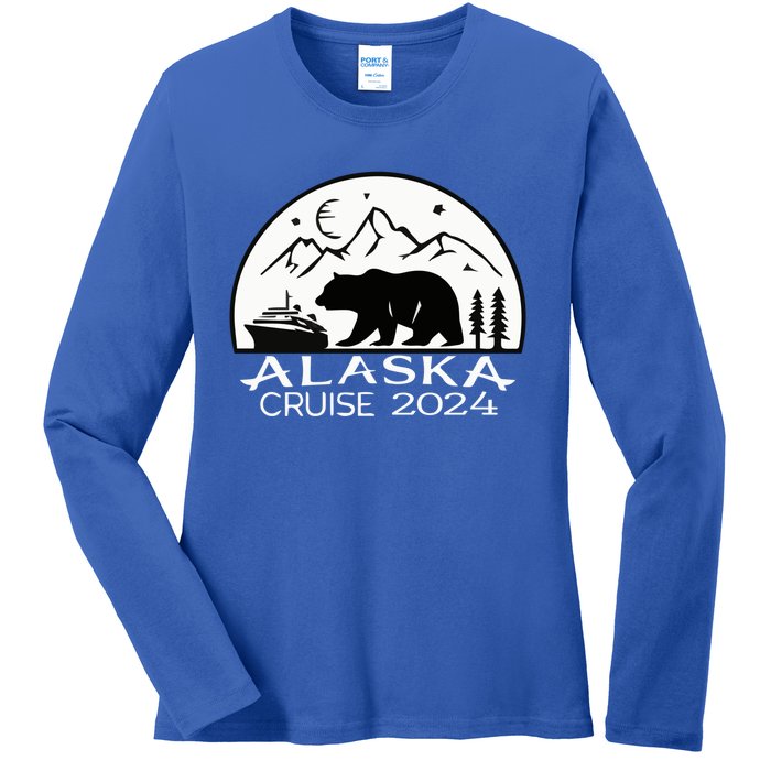 Alaska Cruise 2024 Matching Squad Summer Spring Vacation Gift Ladies Long Sleeve Shirt