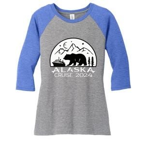 Alaska Cruise 2024 Matching Squad Summer Spring Vacation Gift Women's Tri-Blend 3/4-Sleeve Raglan Shirt