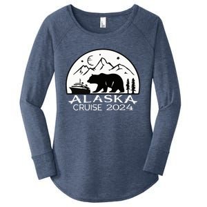 Alaska Cruise 2024 Matching Squad Summer Spring Vacation Gift Women's Perfect Tri Tunic Long Sleeve Shirt