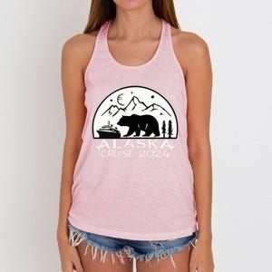 Alaska Cruise 2024 Matching Squad Summer Spring Vacation Gift Women's Knotted Racerback Tank