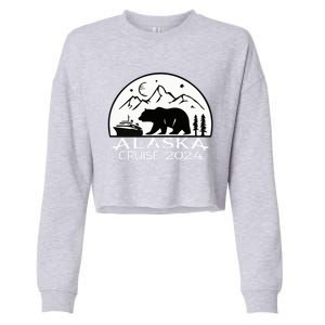 Alaska Cruise 2024 Matching Squad Summer Spring Vacation Gift Cropped Pullover Crew