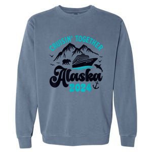 Alaska Cruise 2024 Matching Family  Wo Kid Girl Boy Garment-Dyed Sweatshirt