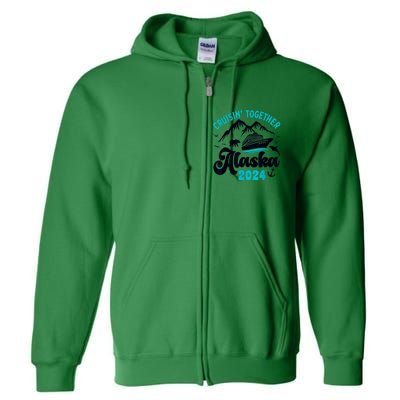 Alaska Cruise 2024 Matching Family  Wo Kid Girl Boy Full Zip Hoodie