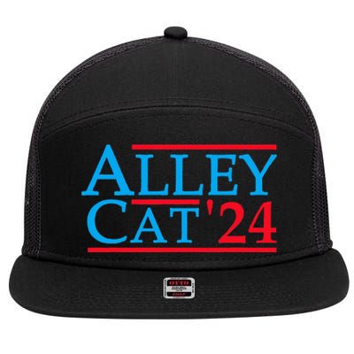 Alley Cat 2024 Election Campaign Political 7 Panel Mesh Trucker Snapback Hat