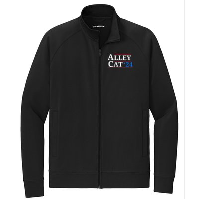 Alley Cat 2024 You Have The Morals Of An Alley Cat Stretch Full-Zip Cadet Jacket