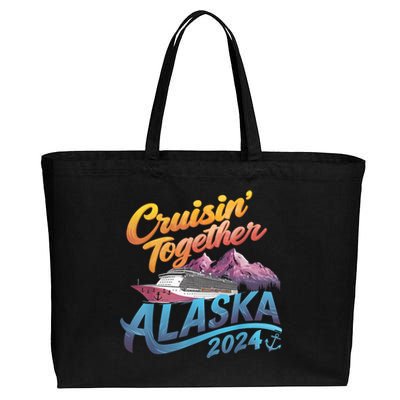 Alaska Cruise 2024 Family Cruise 2024 Cruisin Together Cotton Canvas Jumbo Tote