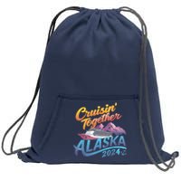 Alaska Cruise 2024 Family Cruise 2024 Cruisin Together Sweatshirt Cinch Pack Bag