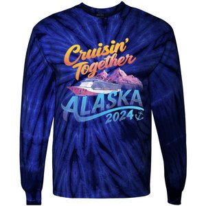 Alaska Cruise 2024 Family Cruise 2024 Cruisin Together Tie-Dye Long Sleeve Shirt