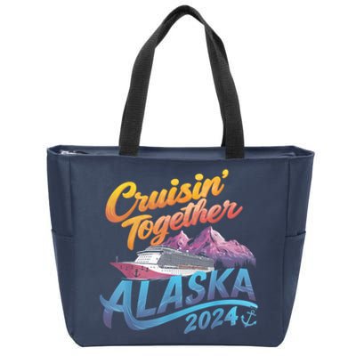 Alaska Cruise 2024 Family Cruise 2024 Cruisin Together Zip Tote Bag