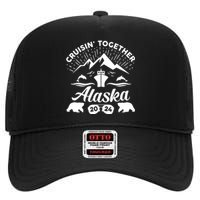 Alaska Cruise 2024 Family Summer Vacation Travel Matching High Crown Mesh Back Trucker Hat