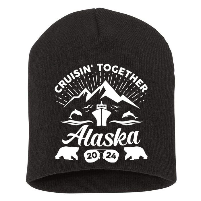 Alaska Cruise 2024 Family Summer Vacation Travel Matching Short Acrylic Beanie