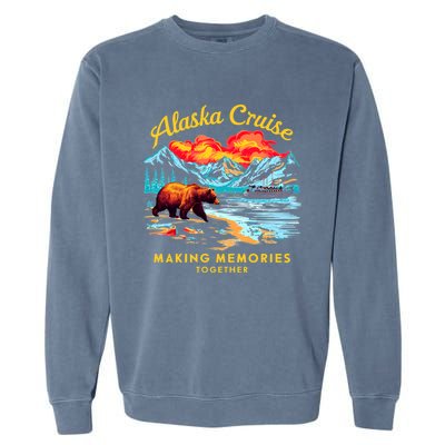 Alaska Cruise 2024 Trip Funny Garment-Dyed Sweatshirt