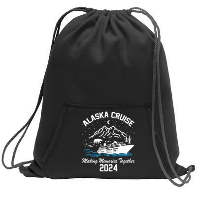 Alaska Cruise 2024 Matching Family Friends Group Alaskan Sweatshirt Cinch Pack Bag