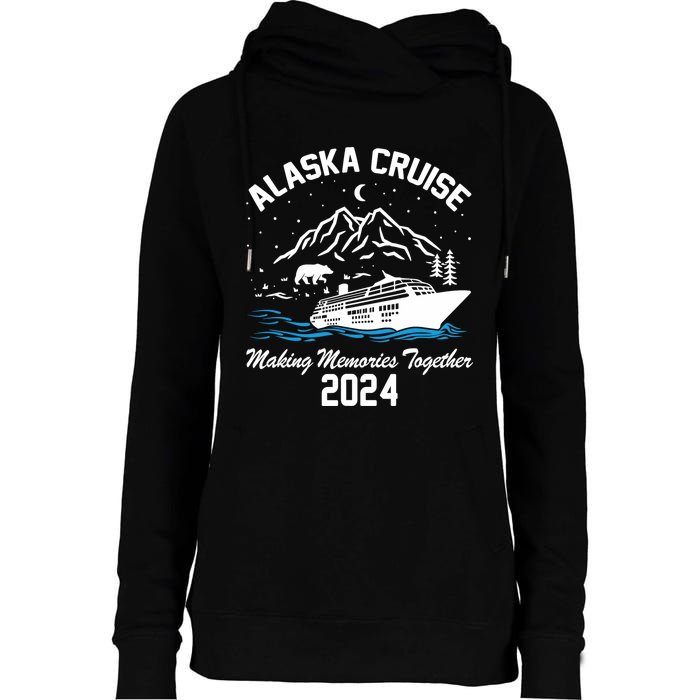 Alaska Cruise 2024 Matching Family Friends Group Alaskan Womens Funnel Neck Pullover Hood