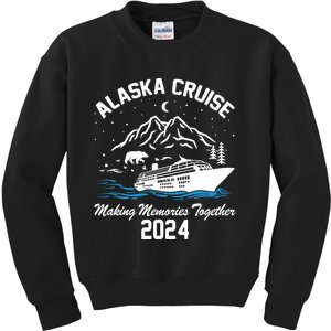 Alaska Cruise 2024 Matching Family Friends Group Alaskan Kids Sweatshirt