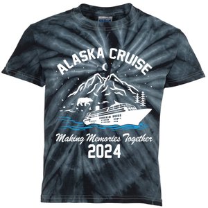 Alaska Cruise 2024 Matching Family Friends Group Alaskan Kids Tie-Dye T-Shirt