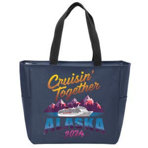 Alaska Cruise 2024 Family Cruise 2024 Cruisin Together Zip Tote Bag