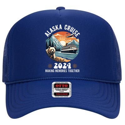 Alaska Cruise 2024 Making Memories Together Matching Family High Crown Mesh Back Trucker Hat