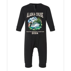 Alaska Cruise 2024 Family Friends Infant Fleece One Piece