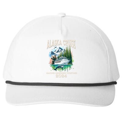 Alaska Cruise 2024 Family Friends Snapback Five-Panel Rope Hat