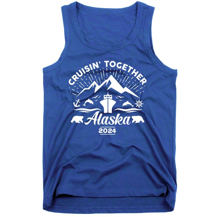 Alaska Cruise 2024 Family Friends Group Travel Matching Tank Top