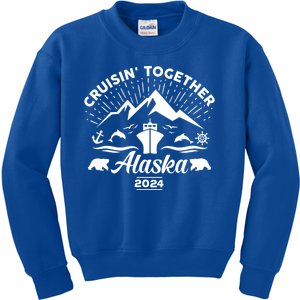 Alaska Cruise 2024 Family Friends Group Travel Matching Kids Sweatshirt