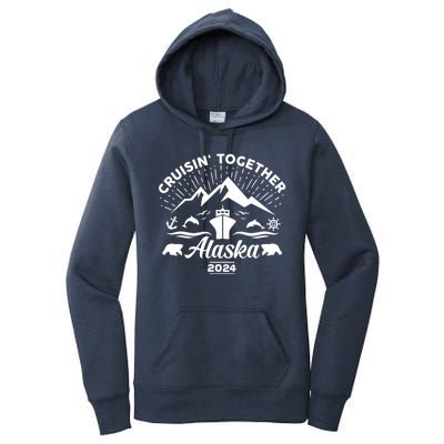 Alaska Cruise 2024 Family Friends Group Travel Matching Women's Pullover Hoodie