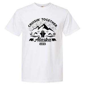 Alaska Cruise 2024 Family Friends Group Travel Matching Garment-Dyed Heavyweight T-Shirt