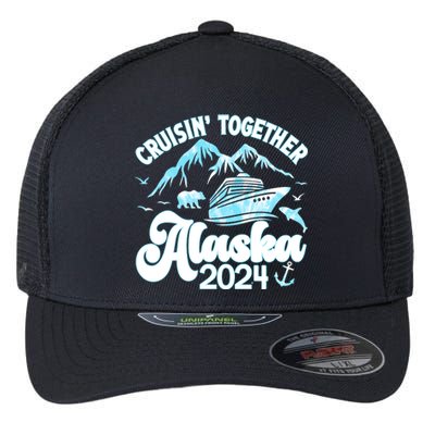 Alaska Cruise 2024 Retro Matching Family And Friends Group Flexfit Unipanel Trucker Cap