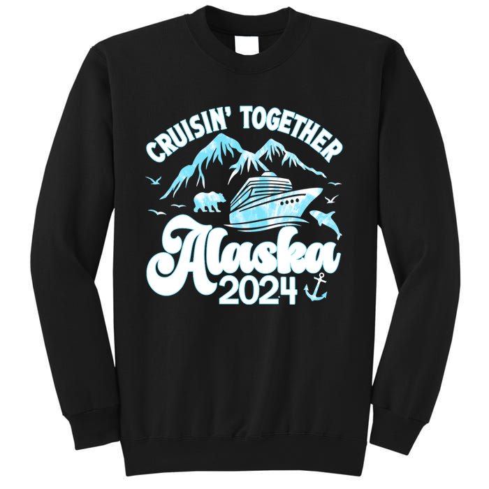 Alaska Cruise 2024 Retro Matching Family And Friends Group Sweatshirt