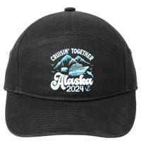 Alaska Cruise 2024 Retro Matching Family And Friends Group 7-Panel Snapback Hat