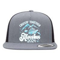 Alaska Cruise 2024 Retro Matching Family And Friends Group Flat Bill Trucker Hat