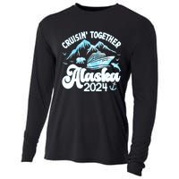 Alaska Cruise 2024 Retro Matching Family And Friends Group Cooling Performance Long Sleeve Crew