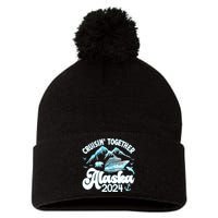 Alaska Cruise 2024 Retro Matching Family And Friends Group Pom Pom 12in Knit Beanie