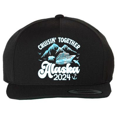 Alaska Cruise 2024 Retro Matching Family And Friends Group Wool Snapback Cap