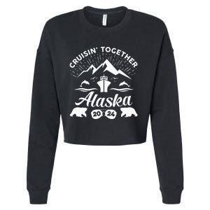 Alaska Cruise 2024 Family Summer Vacation Travel Matching Cropped Pullover Crew