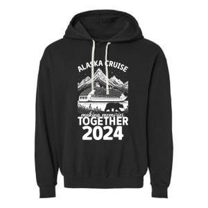 Alaska Cruise 2024 Matching Family Friends Group Alaskan Garment-Dyed Fleece Hoodie