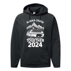 Alaska Cruise 2024 Matching Family Friends Group Alaskan Performance Fleece Hoodie