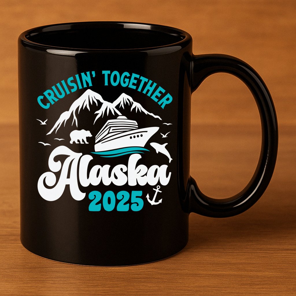 Alaska Cruise 2025 Matching Family 11oz C Handle Ceramic Mug