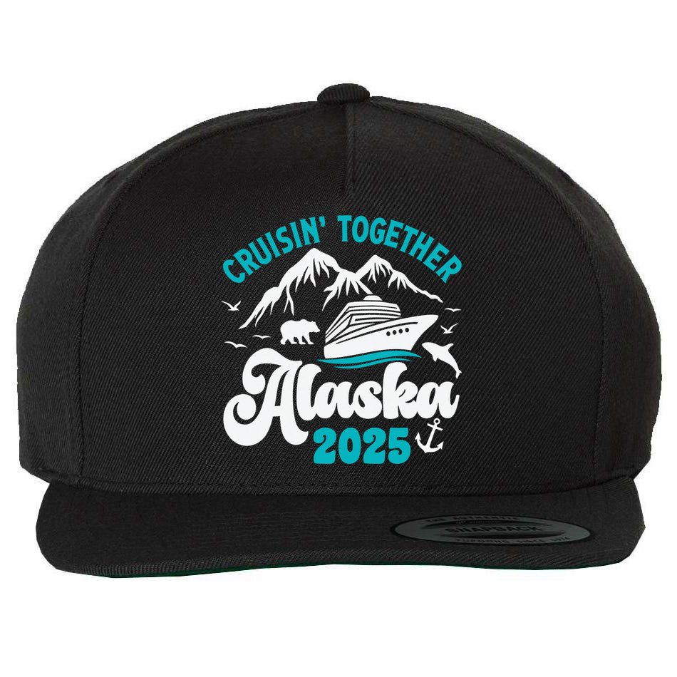 Alaska Cruise 2025 Matching Family Wool Snapback Cap