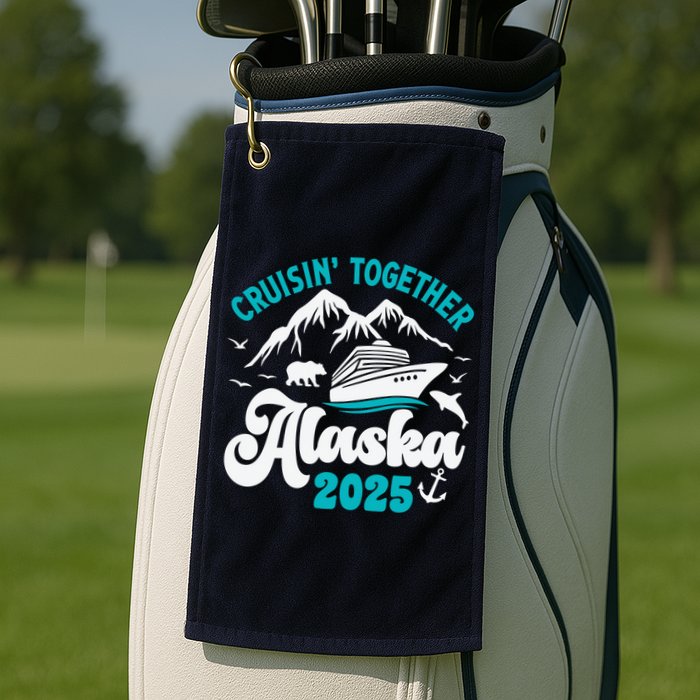 Alaska Cruise 2025 Matching Family Golf Towel